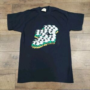 Ireland Graphic T-Shirt Black Adult Size Medium Blarney Woollen Mills Sheep